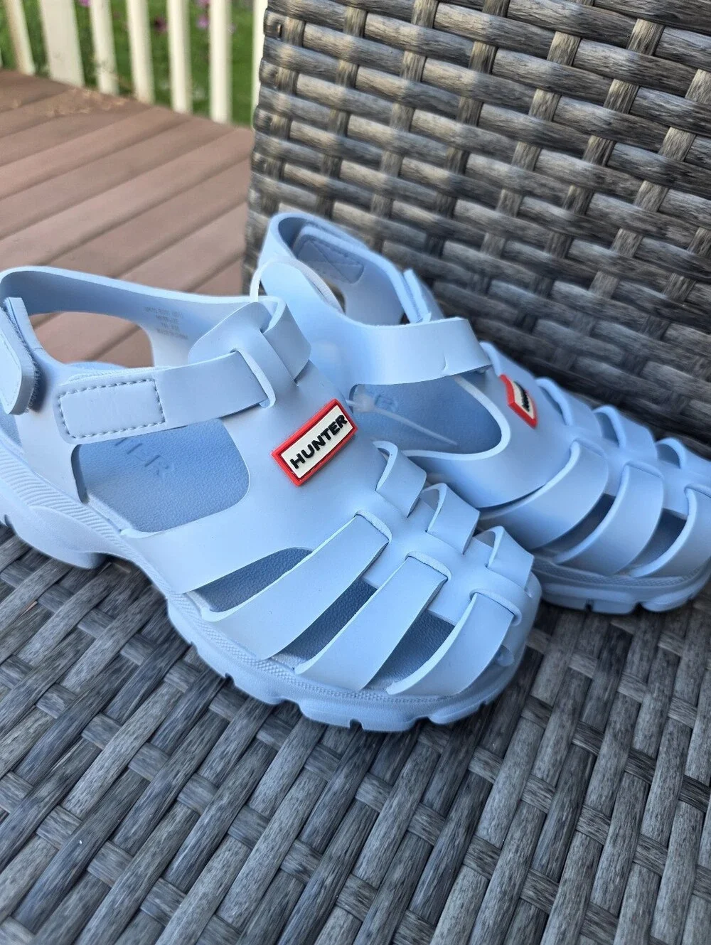 Hunter Little Kids Belize Kid's Casual Sandals, Light Blue, K13